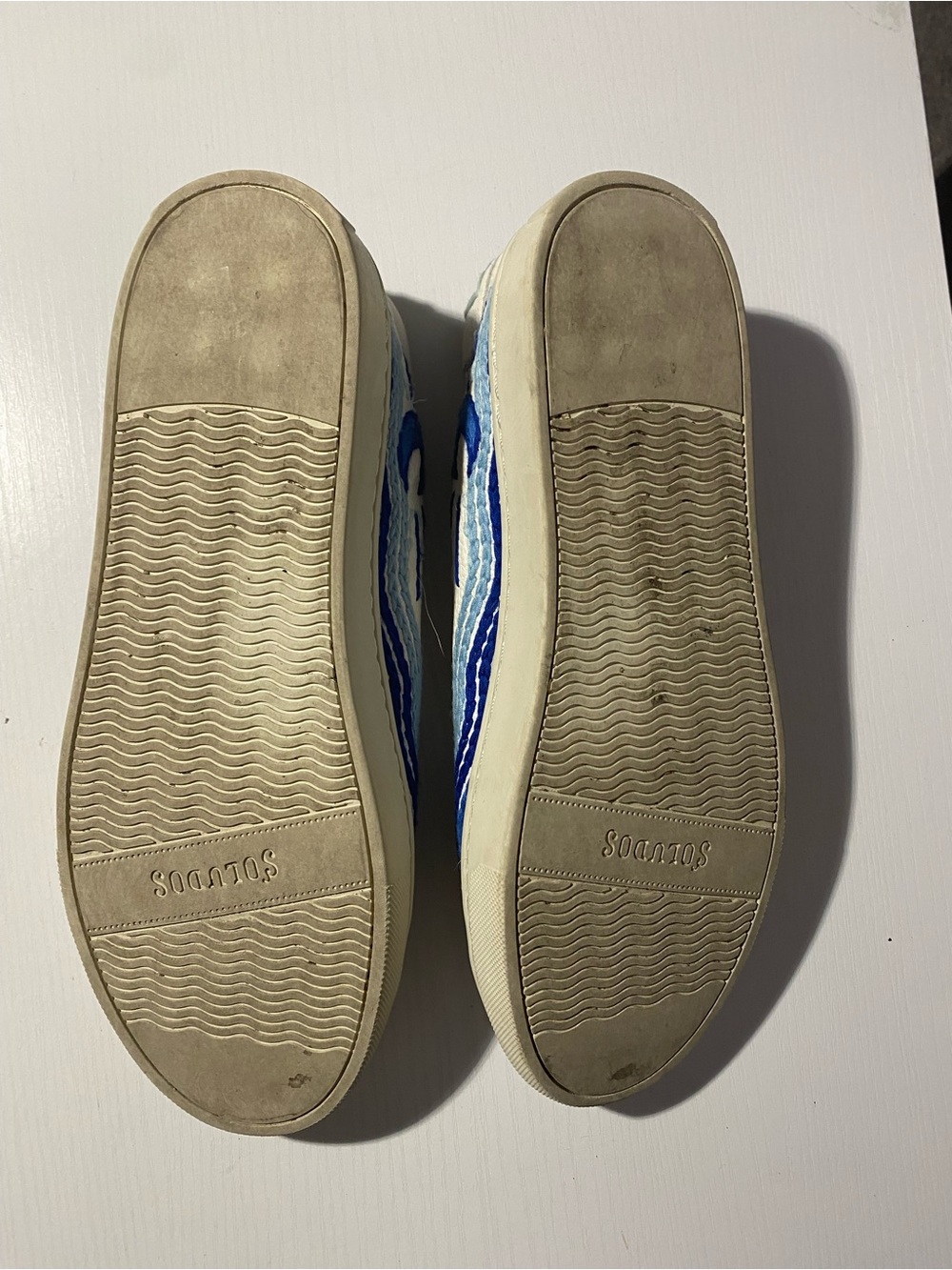 Soludos Leather Embroidered Sol Y Luna Sun Moon Low Top Sneakers Womens Size 8.5 - Picture 5 of 8